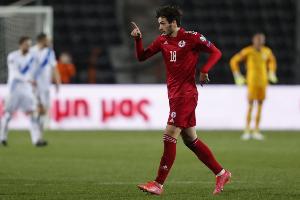 开云体育下载-K77已为格鲁吉亚打进19球，位居国家队队史射手榜第三位